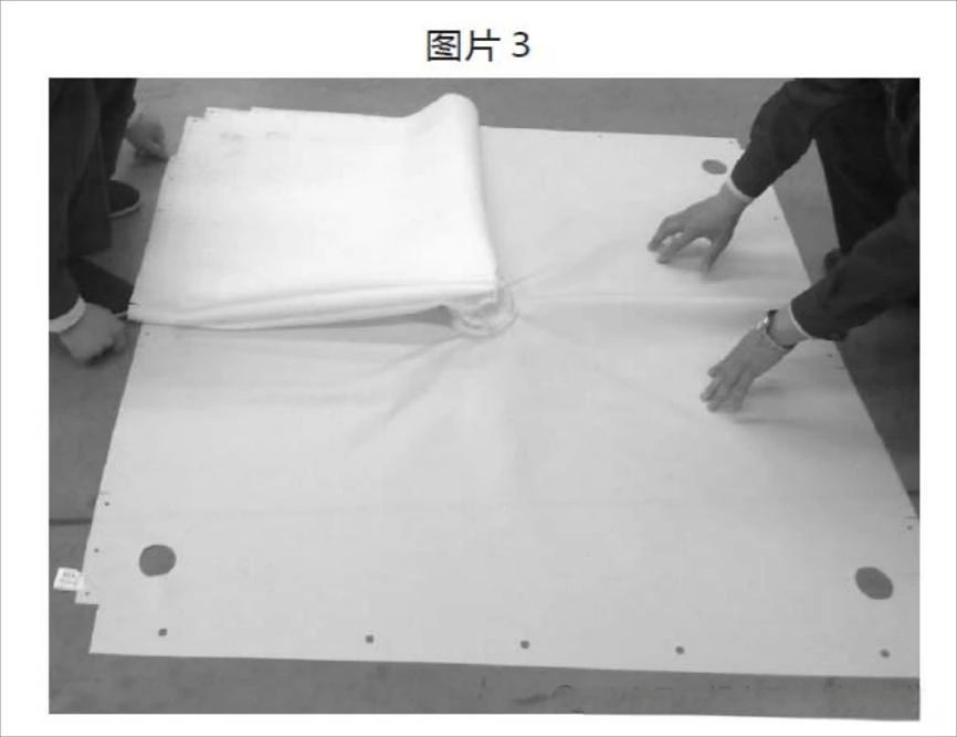 Filter cloth spread for installation