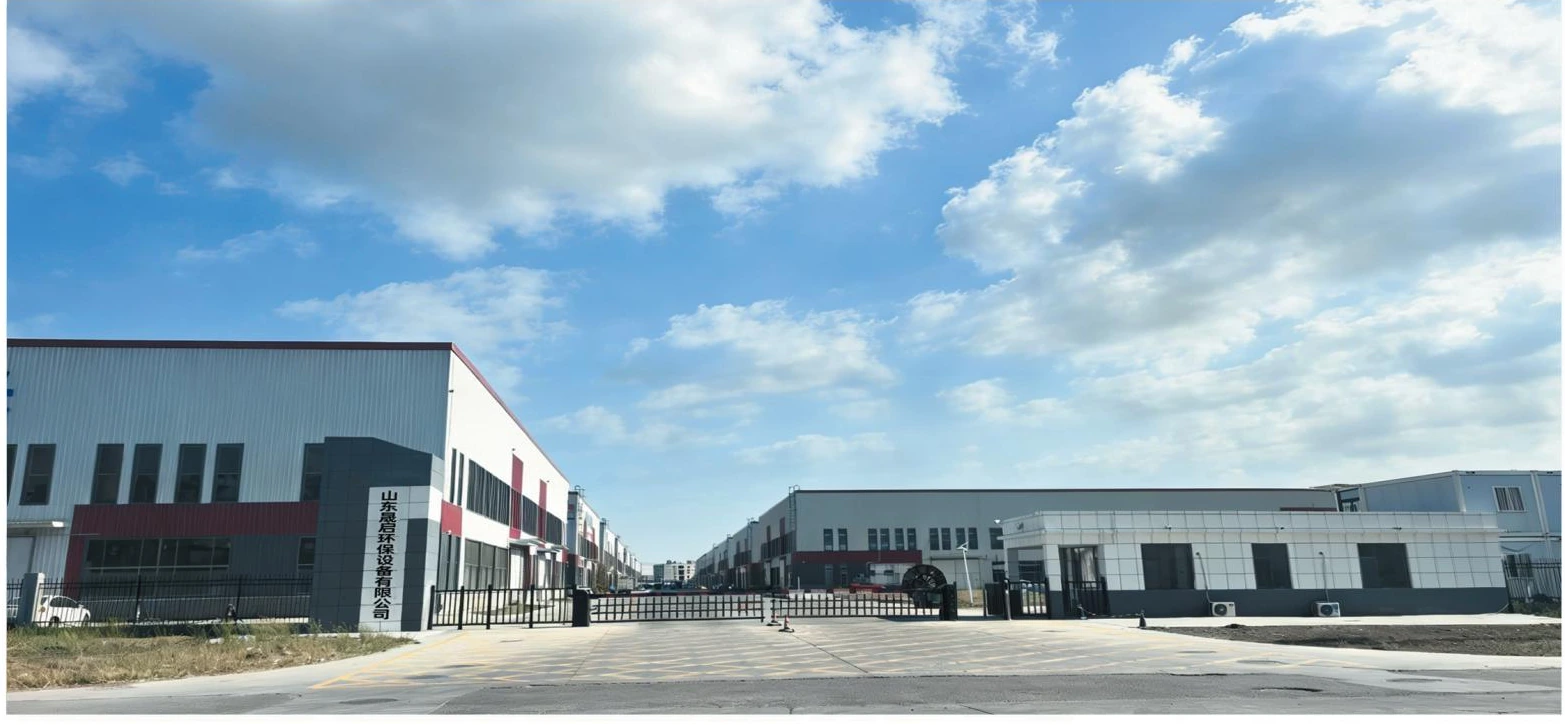 Company factory exterior in the brochure