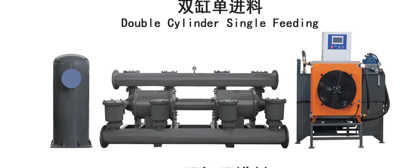 Double cylinder double feeding pump