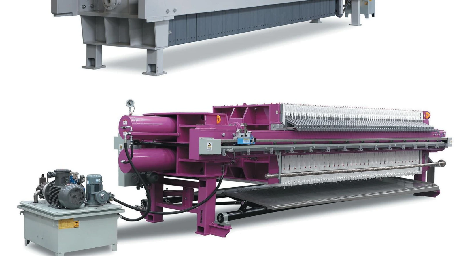 Purple filter press configuration